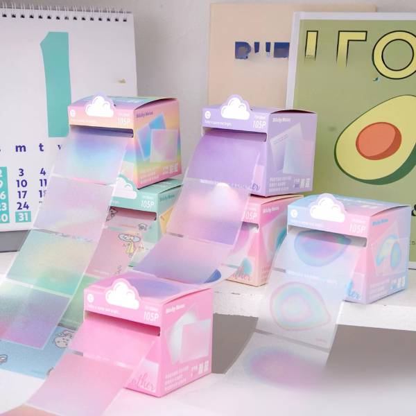 [ Set 12 Hộp ] Giấy Note Trong Suốt [ Hộp 105 Tờ ] - 21475