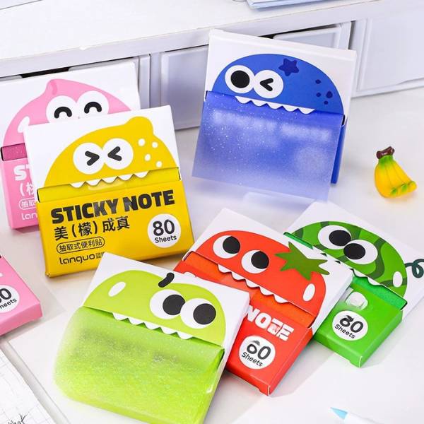 [ Set 12 Hộp ] Giấy Note Trong Suốt [ Hộp 80 Tờ ] - 21474