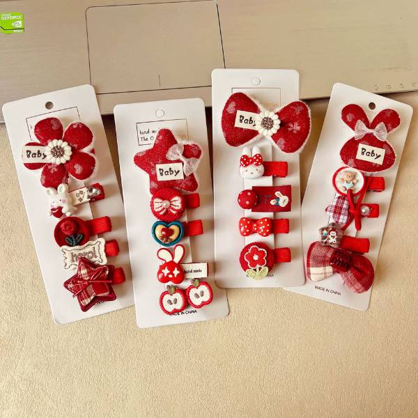 [ Set 12 Vỉ ] Kẹp Tóc [ Vỉ 5 Cái ] - 21479