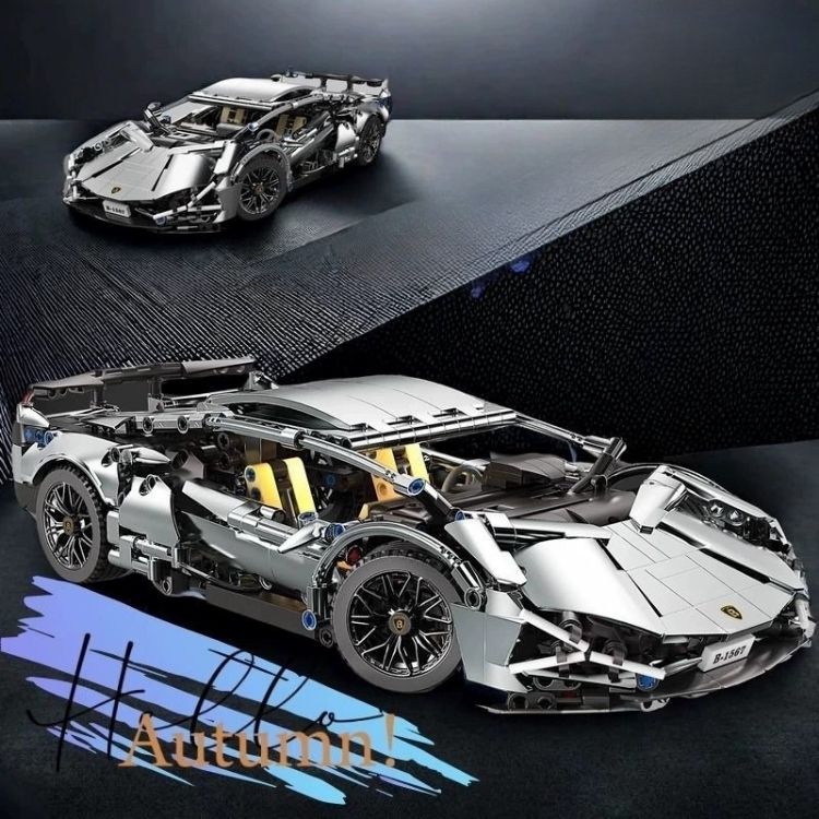 Lego Siêu Xe Lamborghini Silver 1314 [ Size 1:14 / 36cm ] - 21575