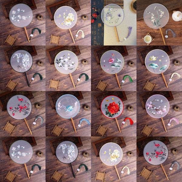 [ Set 10 Cái ] Quạt Tròn Truyền Thống - 21611