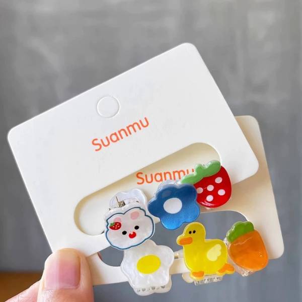 [ Set 12 Vỉ ] Kẹp Tóc [ Vỉ 3 Cái ] - 21734