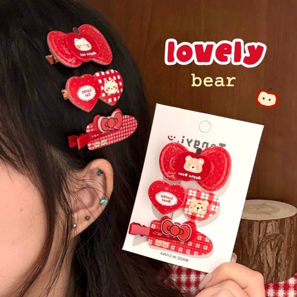 [ Set 10 Vỉ ] Kẹp Tóc [ Vỉ 3 Cái ] - 21894