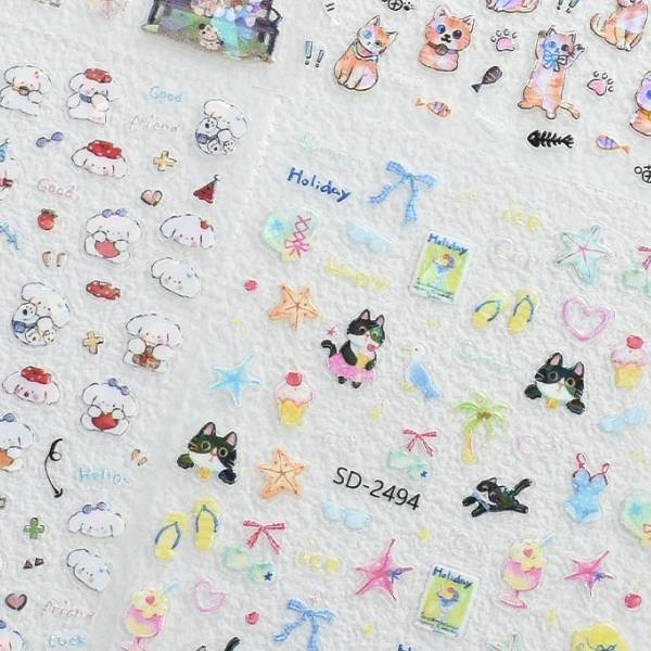 [ Set 20 Tấm ] Sticker Dán Nail - 21848