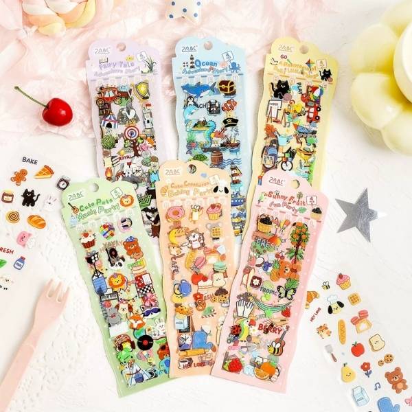 [ Set 12 Túi ] Sticker [ 1 Túi 4 Tấm ] - 21836