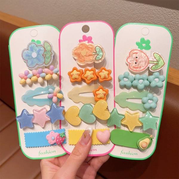 [ Set 10 Vỉ ] Kẹp Tóc [ Vỉ 5 Cái ] - 22118