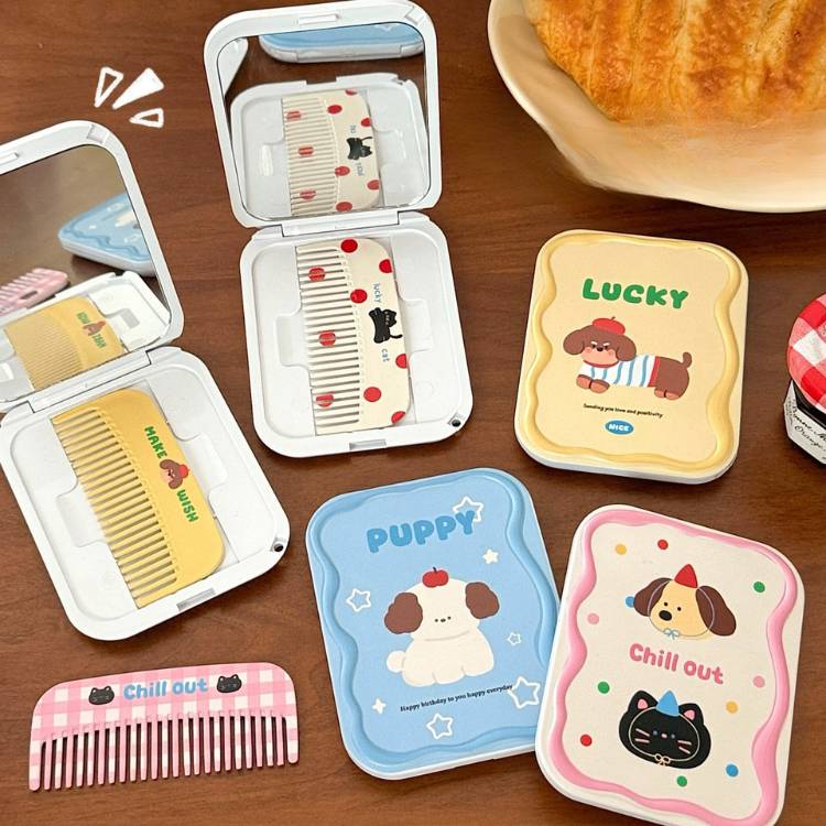 [ Set 12 Cái ] Gương Bỏ Túi [ Kèm Lược ] - 22478