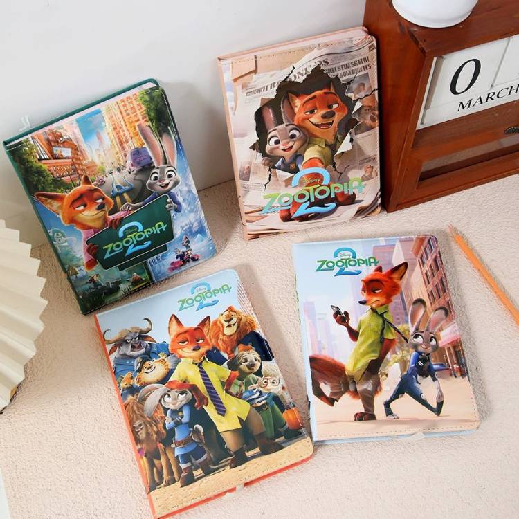 [ Set 4 Quyển ] Sổ Nhật Ký Zootopia [ Giấy Hoạ Tiết ] - 22468