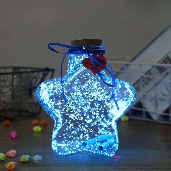 [ Set 10 Cái ] Bình Đựng Sao Dạ Quang [ Giao Nhiều Màu -  Chỉ Bình Và Nắp ] - 96143