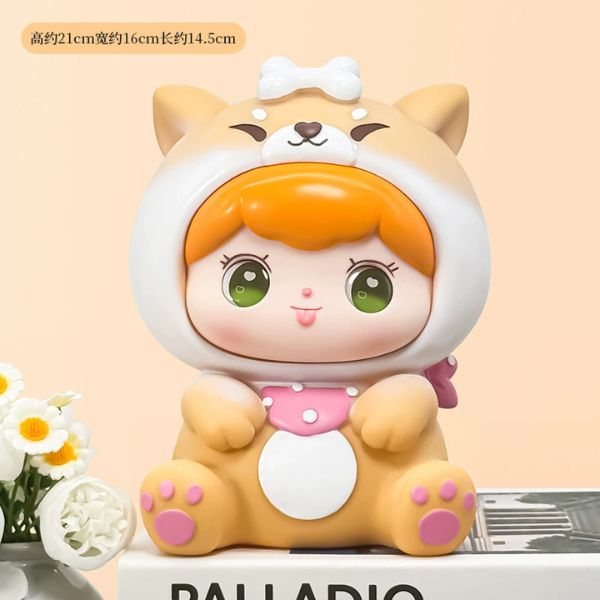 [ Set 2 Cái ] Hộp Đựng Tiền Tiết Kiệm [ 	17*15*24cm - 	15*13*19cm ] - 17084