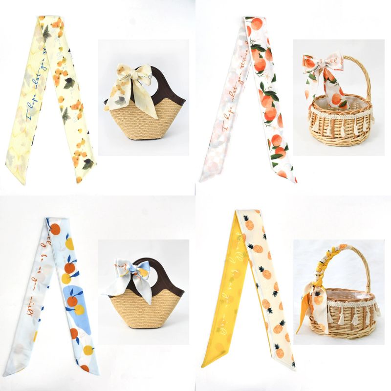 [ Set 20 Cái ] Khăn Lụa Dài Hàn Quốc [ 88*6cm ] - 18111