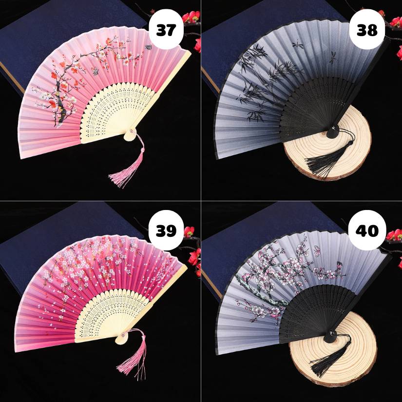 [ Set 10 Cái ] Quạt Xếp Truyền Thống - 21609