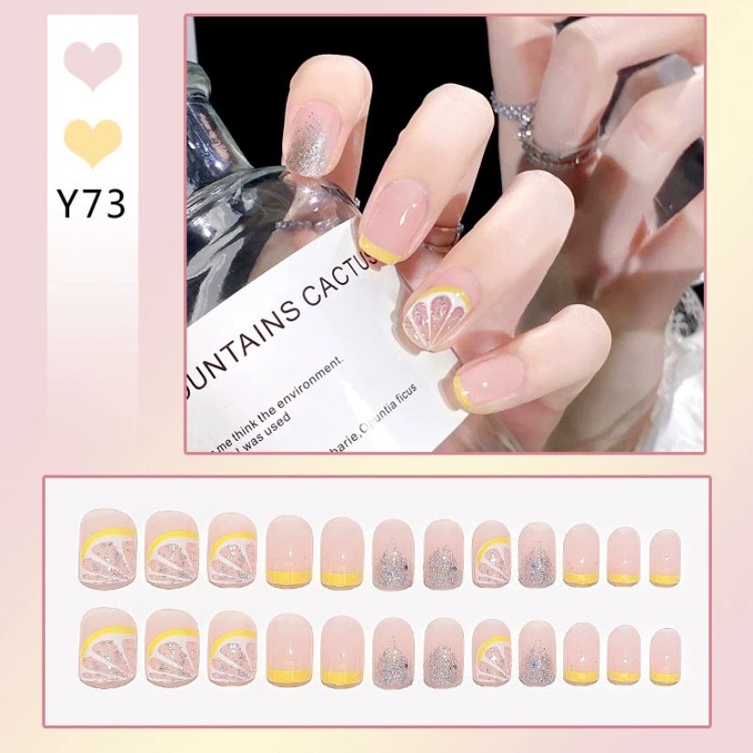 [ Set 10 Hộp ] Nail [ 24 PCS + Keo Thạch ] - 21946
