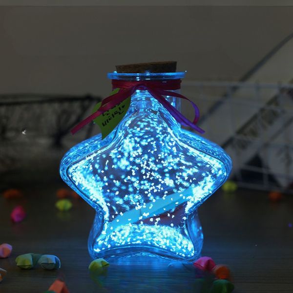 [ Set 10 Cái ] Bình Đựng Sao Dạ Quang [ Giao Nhiều Màu -  Chỉ Bình Và Nắp ] - 96143