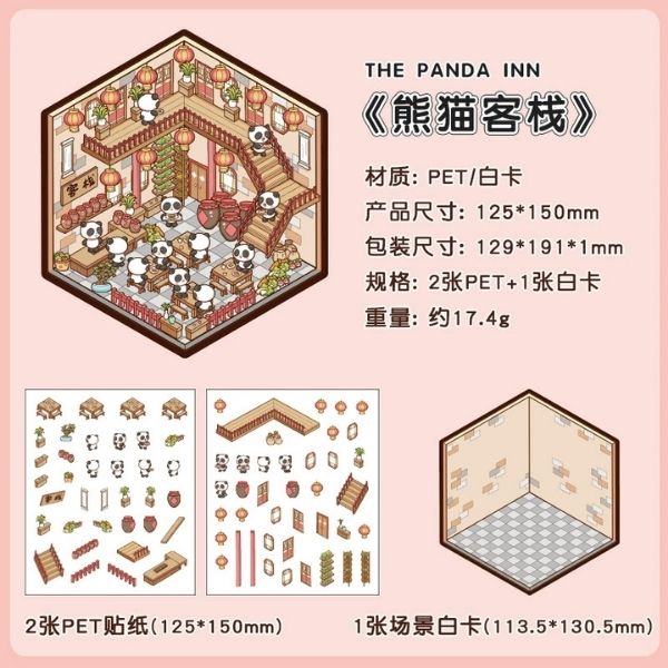 [ Set 50 Túi ] Sticker Trang Trí 3D / Hơn 50 Mẫu [ 13*19cm ] - 18516