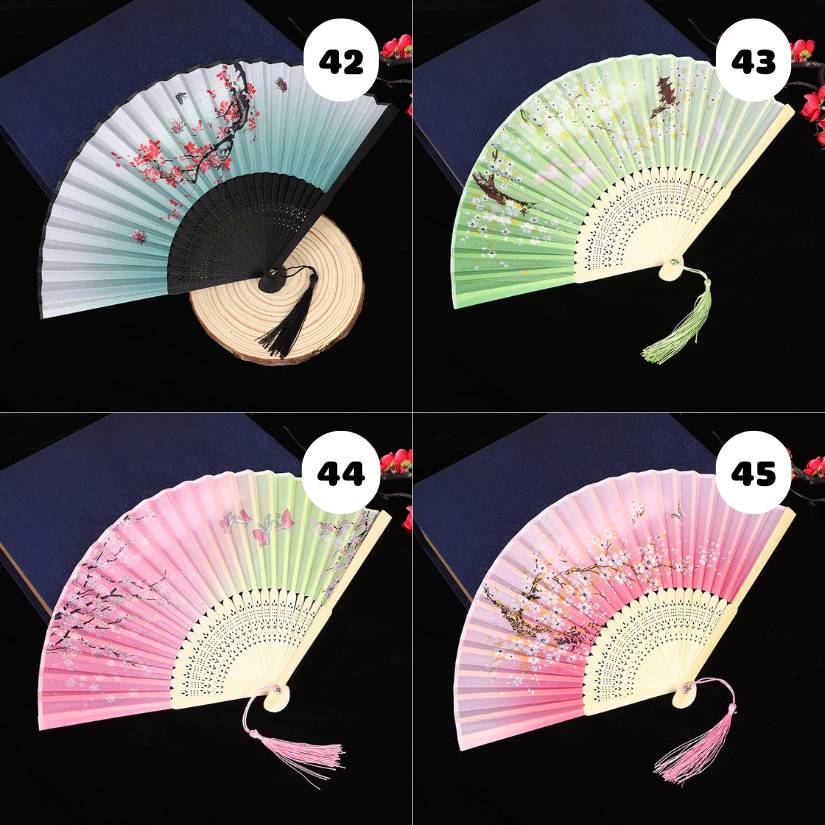 [ Set 10 Cái ] Quạt Xếp Truyền Thống - 21609