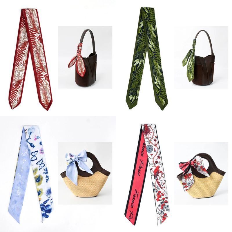 [ Set 20 Cái ] Khăn Lụa Dài Hàn Quốc [ 88*6cm ] - 18111