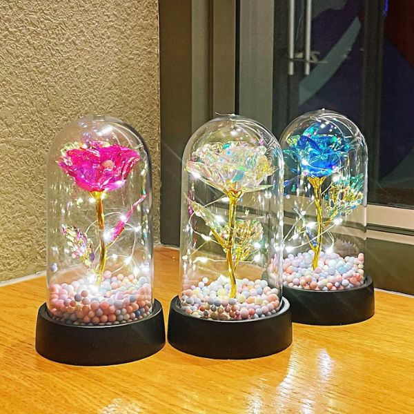 [ Set 4 Cái ] Đèn Ngủ Hoa Hồng [ Sạc USB ] - 18197