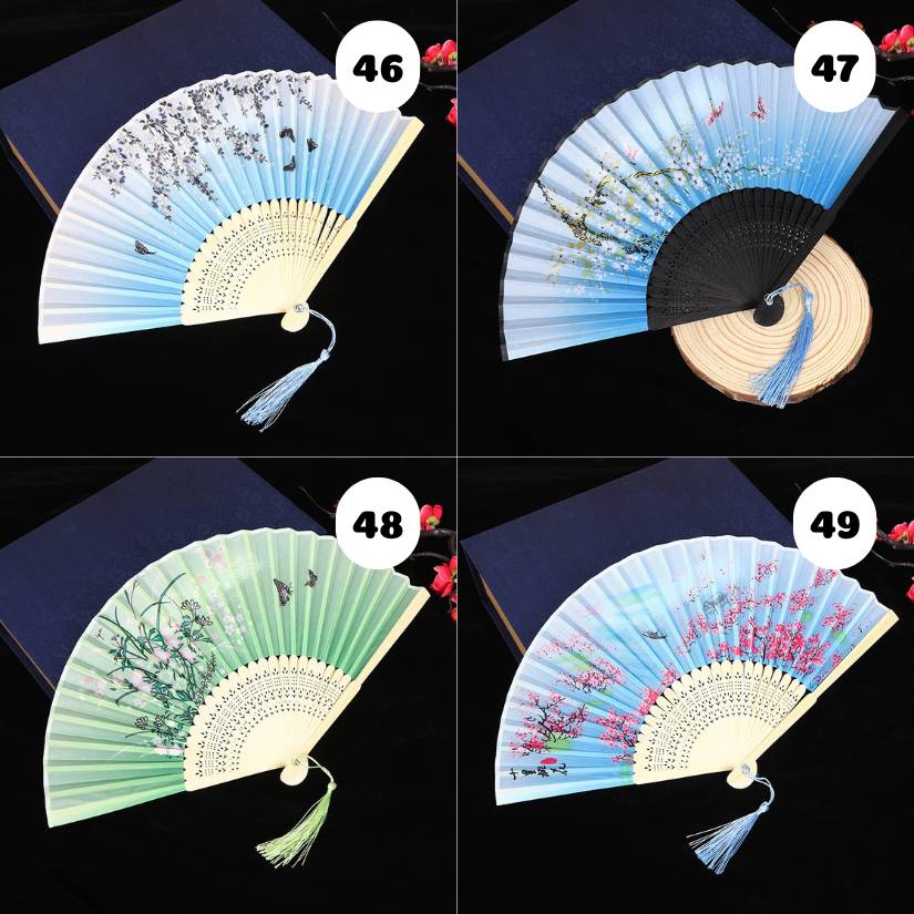 [ Set 10 Cái ] Quạt Xếp Truyền Thống - 21609