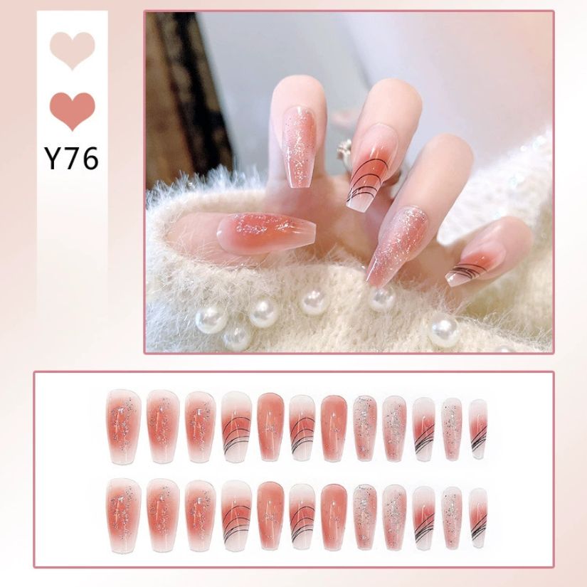 [ Set 10 Hộp ] Nail [ 24 PCS + Keo Thạch ] - 21946