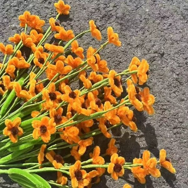 [ Set 50 Hoa / 10 Nhánh ] Hoa Cúc Kẽm Nhung [ Đã Hoàn Thiện ] - 18179