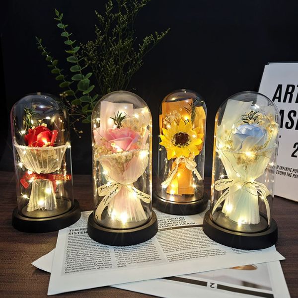 [ Set 4 Hộp ] Hoa LED [ Có Nhạc ] - 18202