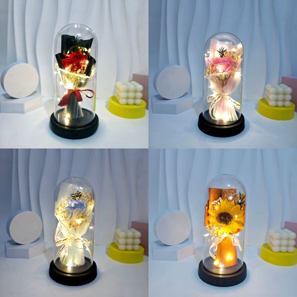 [ Set 4 Hộp ] Hoa LED [ Có Nhạc ] - 18202