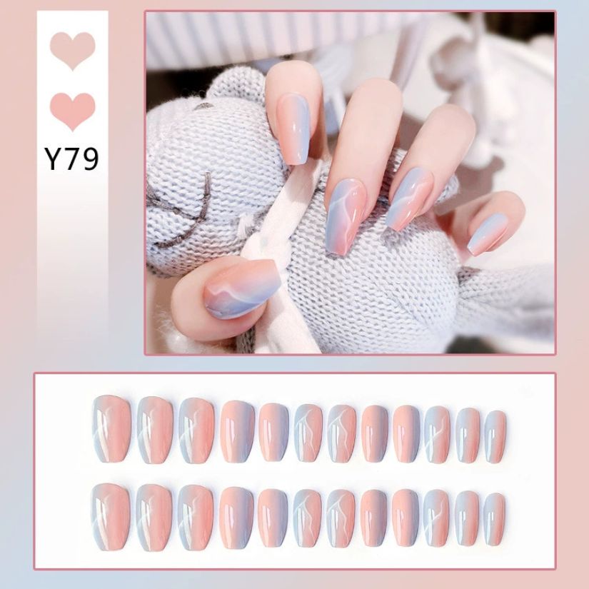 [ Set 10 Hộp ] Nail [ 24 PCS + Keo Thạch ] - 21946