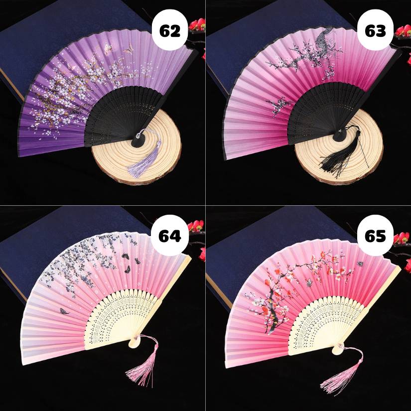 [ Set 10 Cái ] Quạt Xếp Truyền Thống - 21609