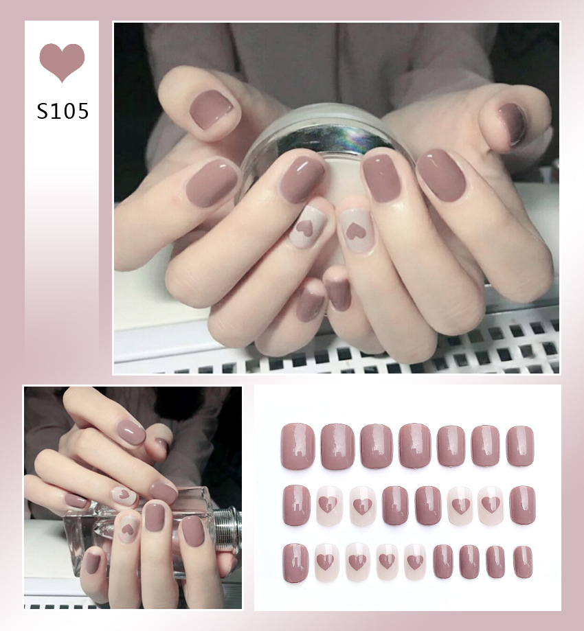 [ Set 5 Hộp ] Nail [ 24 PCS + Keo Thạch ] - 21897