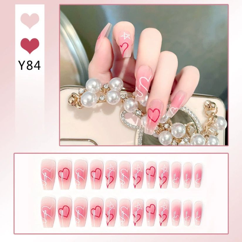 [ Set 10 Hộp ] Nail [ 24 PCS + Keo Thạch ] - 21946