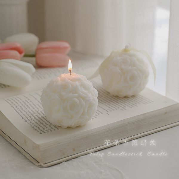 [ Set 5 Hộp ] Nến Thơm Hoa Cẩm Tú Cầu & Hoa Linh Lan Trắng [ Mùi Phi Lê Anh & Đào ] - 922421