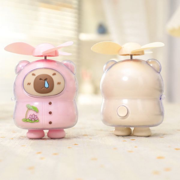 [ Set 2 Cái ] Quạt Cầm Tay Capybara - 922491