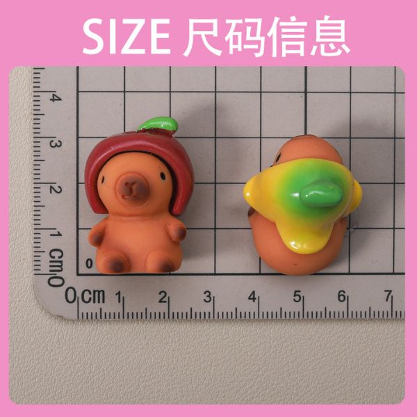 [ Set 10 Cái ] Charm 3D Capybara - 922508