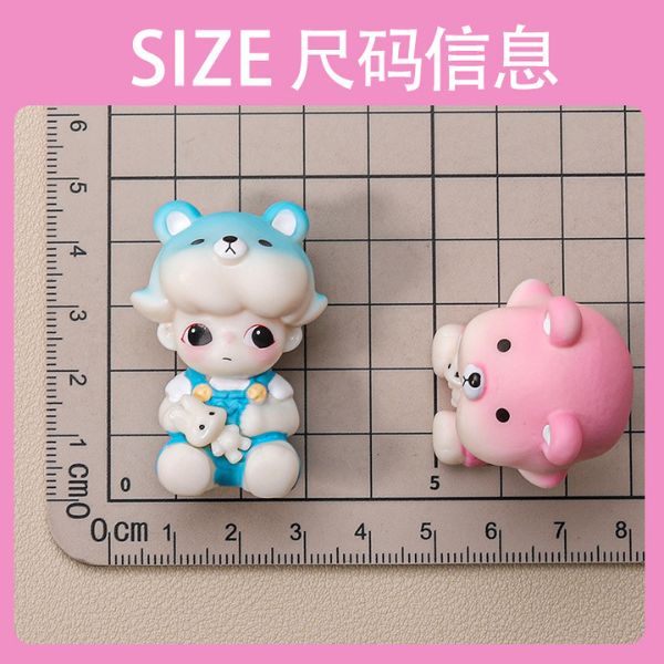 [ Set 10 Cái ] Charm 3D Dimo Ôm Gấu - 922530