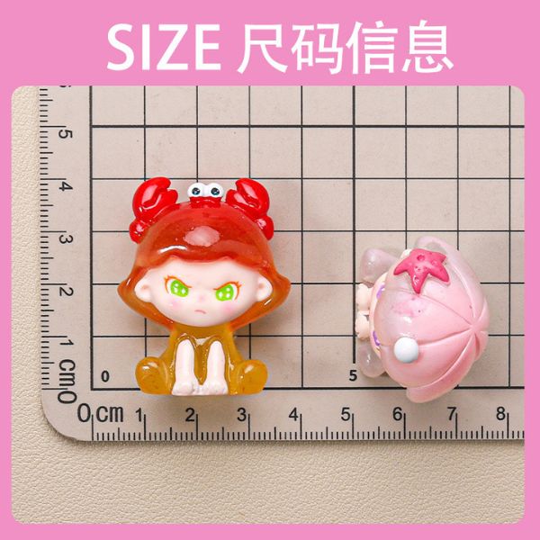 [ Set 10 Cái ] Charm 3D Dimo Hải Sản - 922541