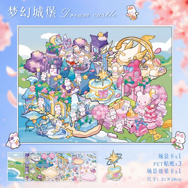 [ Set 10 Bộ ] Sticker Trang Trí 3D [ 21 x 28cm ] - 922799