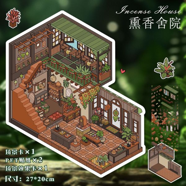 [ Set 10 Bộ ] Sticker Trang Trí 3D [ 20 x 27cm ] - 922811