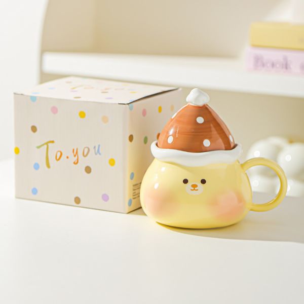 [ Set 2 Cái ] Ly Cốc Sứ [ Không Kèm Muỗng - Hộp Màu ] - 932262