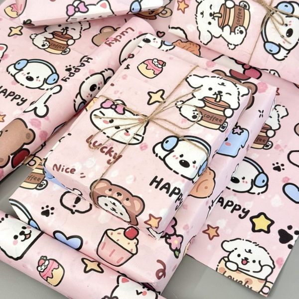[ Set 12 Xấp ] Giấy Gói Quà [ Mix 4 Mẫu - Size 50*70 - 1 Cuộn 6 Tờ ] - 934699