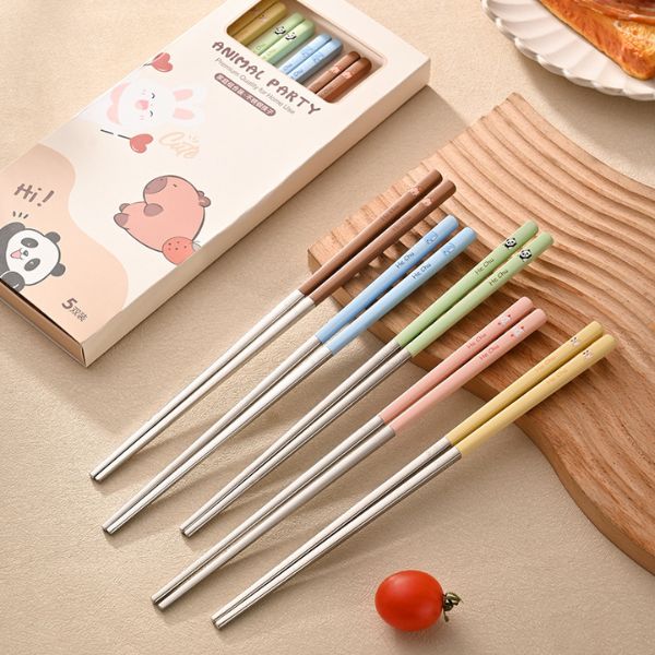 [ Set 2 Hộp ] Đũa Inox 316 [ 1 Hộp 5 Đôi ] - 935225