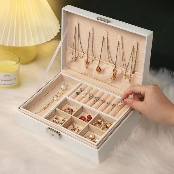 [ Set 2 Cái ] Hộp Đựng Trang Sức [ 21*17*8.5cm ] - 935484