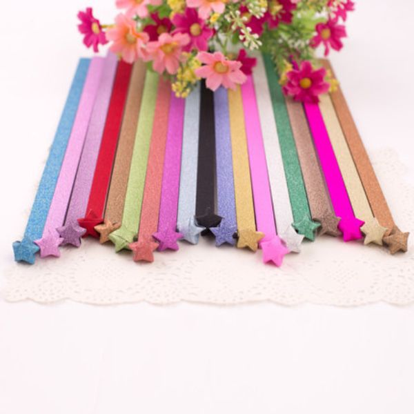 [ Set 30 Xấp ] Giấy Gấp Sao Kim Tuyến [ 24CM - 100 Tờ ] - 20579