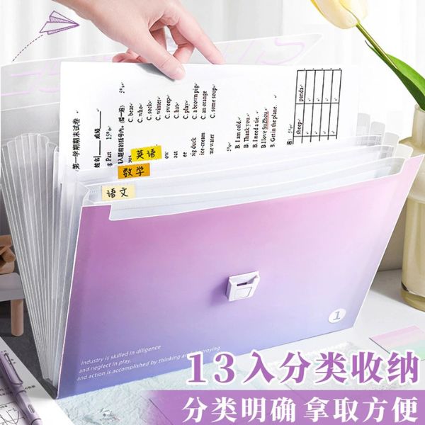[ Set 4 Túi ] Đựng Hồ Sơ Dung Tích Lớn[ A4 - 13 Ngăn ] - 96765