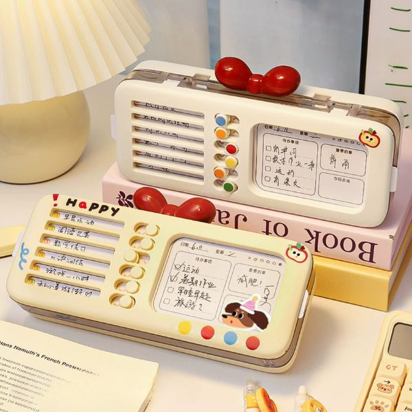 [ Set 2 Cái ] Hộp Đựng Bút + Quản Lý Kế Hoạch - 16188