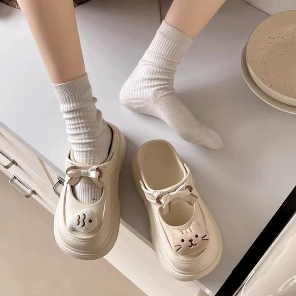 [ Set 2 Đôi ] Dép Charm Nơ Cá [ Size 36/37/38/39/40/41 ] - 16245