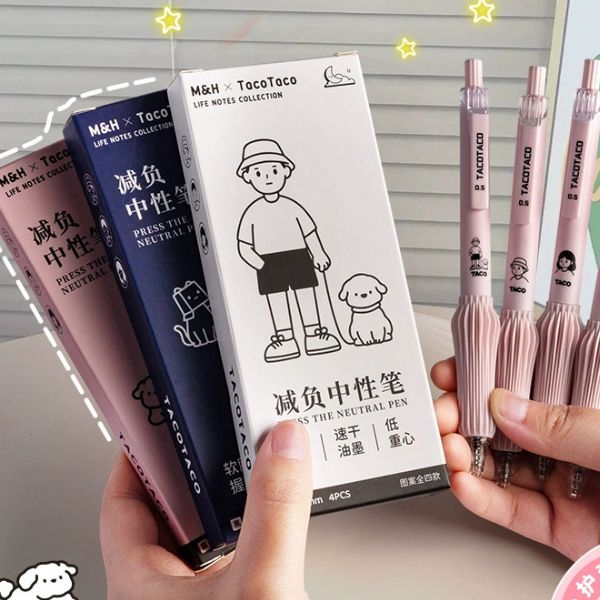 [ Set 5 Hộp ] Bút Gel Maihe [ Hộp 4 Cây ] - 16326
