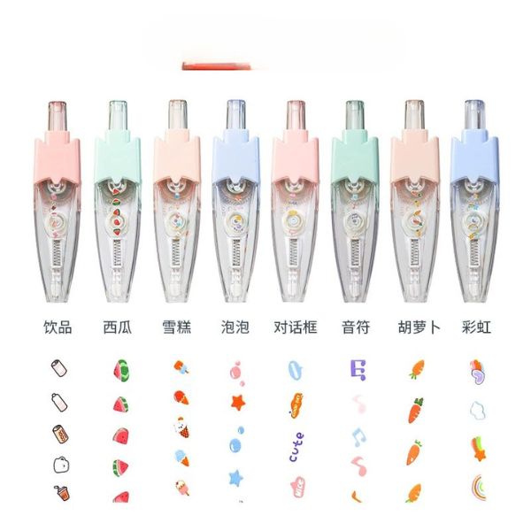 [ Hộp 24 Cây ] Bút Kẻ Hết Bài Hoạ Tiết - 16503