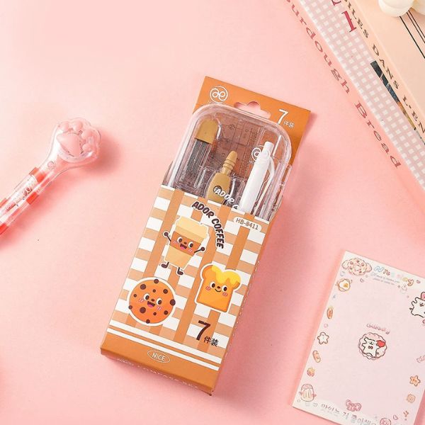 [ Set 6 Hộp ] Compa + Thước Kẻ - 16688