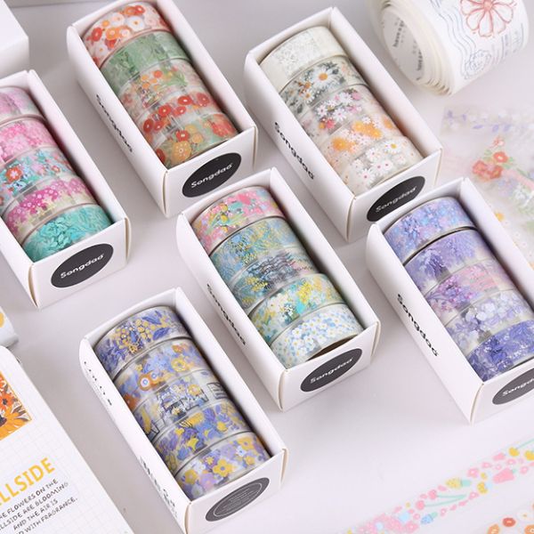 [ Set 6 Hộp ] Washi Tape [ Hộp 5 Cuộn ] - 16704